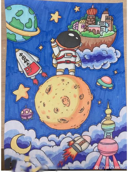 科技绘画,科技绘画一年级