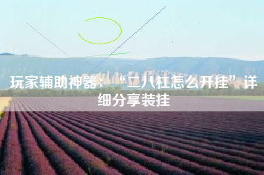 玩家辅助神器：“二八杠怎么开挂”详细分享装挂