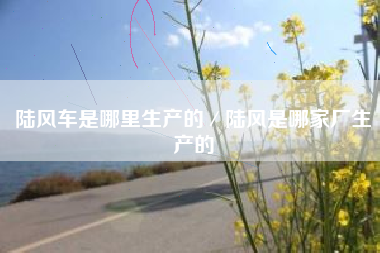 陆风车是哪里生产的／陆风是哪家厂生产的