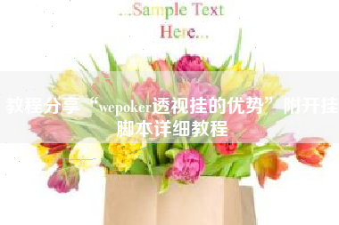 教程分享“wepoker透视挂的优势”附开挂脚本详细教程