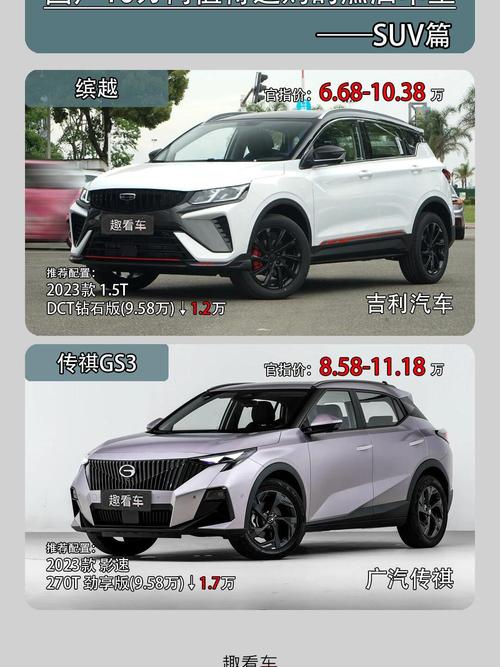 10万元左右最好的suv/10万元左右suv哪款车性价比比较高