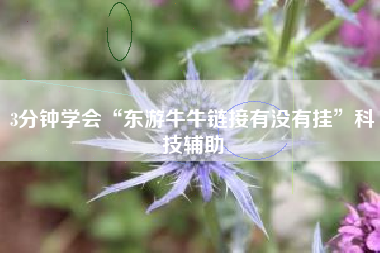 3分钟学会“东游牛牛链接有没有挂”科技辅助