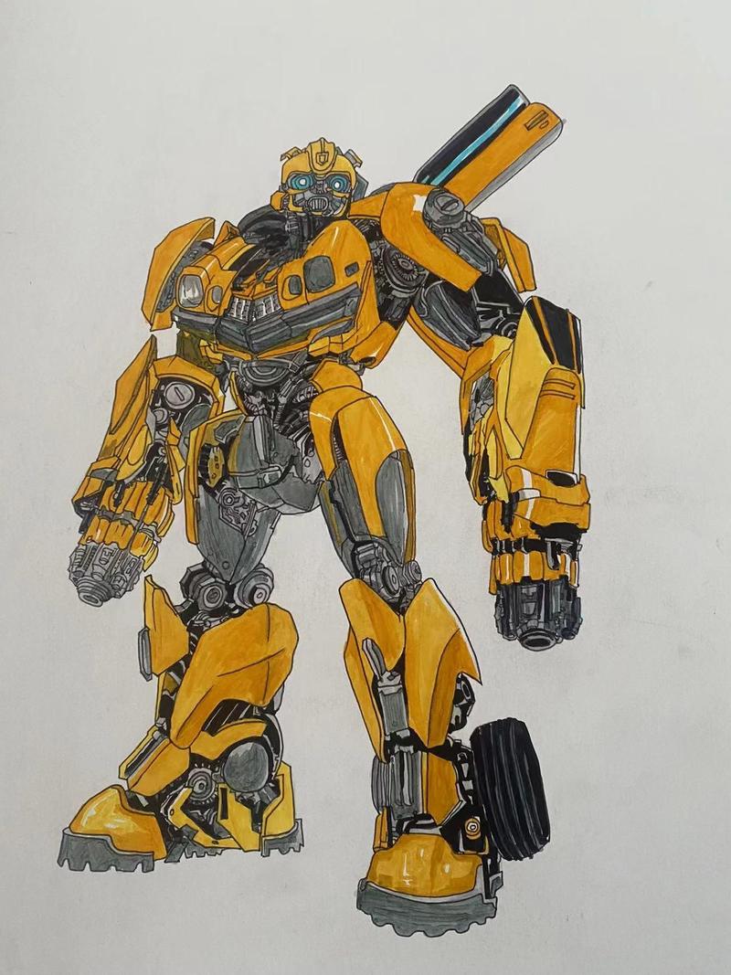 大黄蜂跑车 大黄蜂跑车怎么画